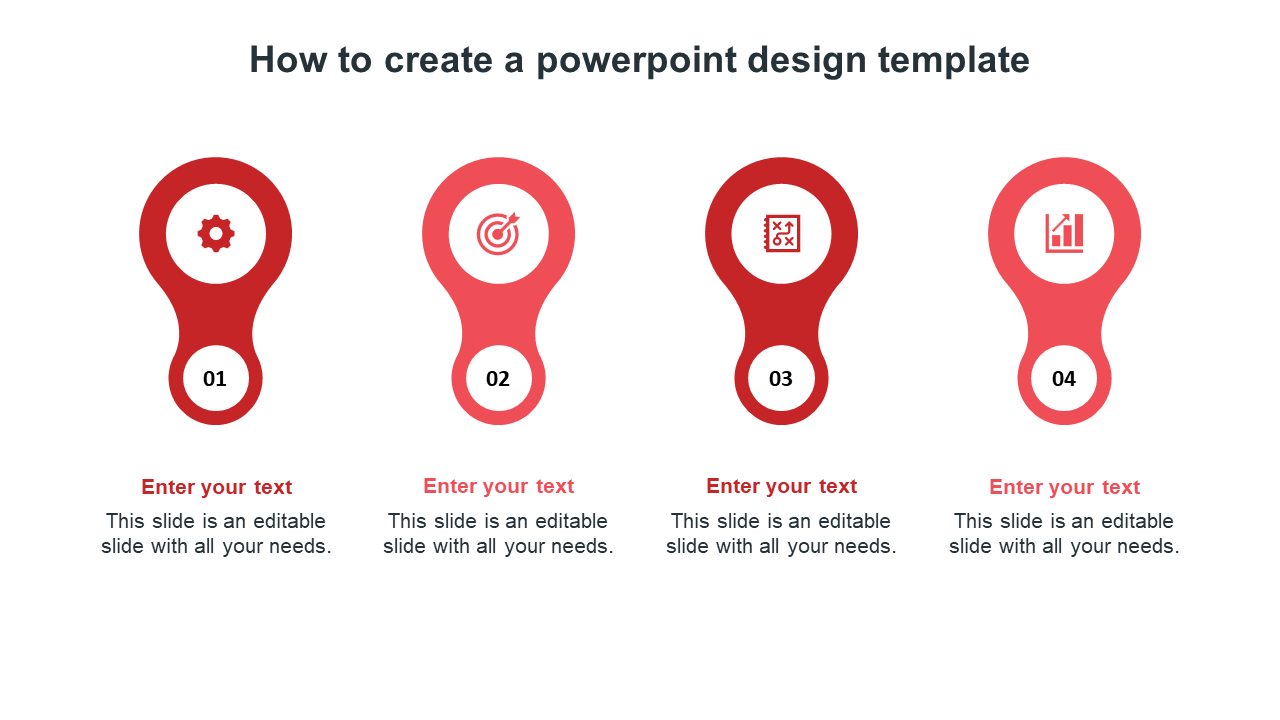 Free - How To Create A PowerPoint Design Template-Four Node
